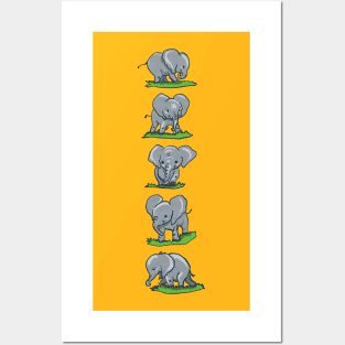 Cute Elephant Posters and Art